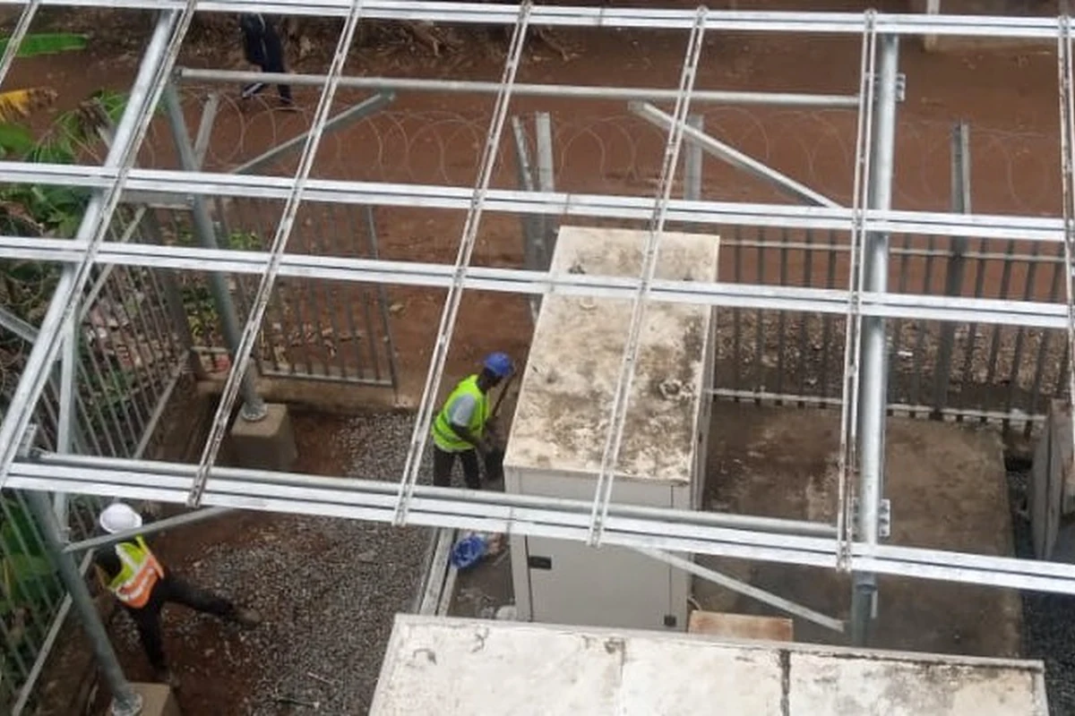 Solar support frame construction