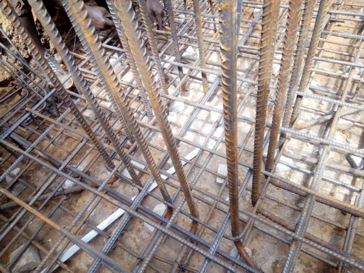 Reinforcement steel detailing for a foundation