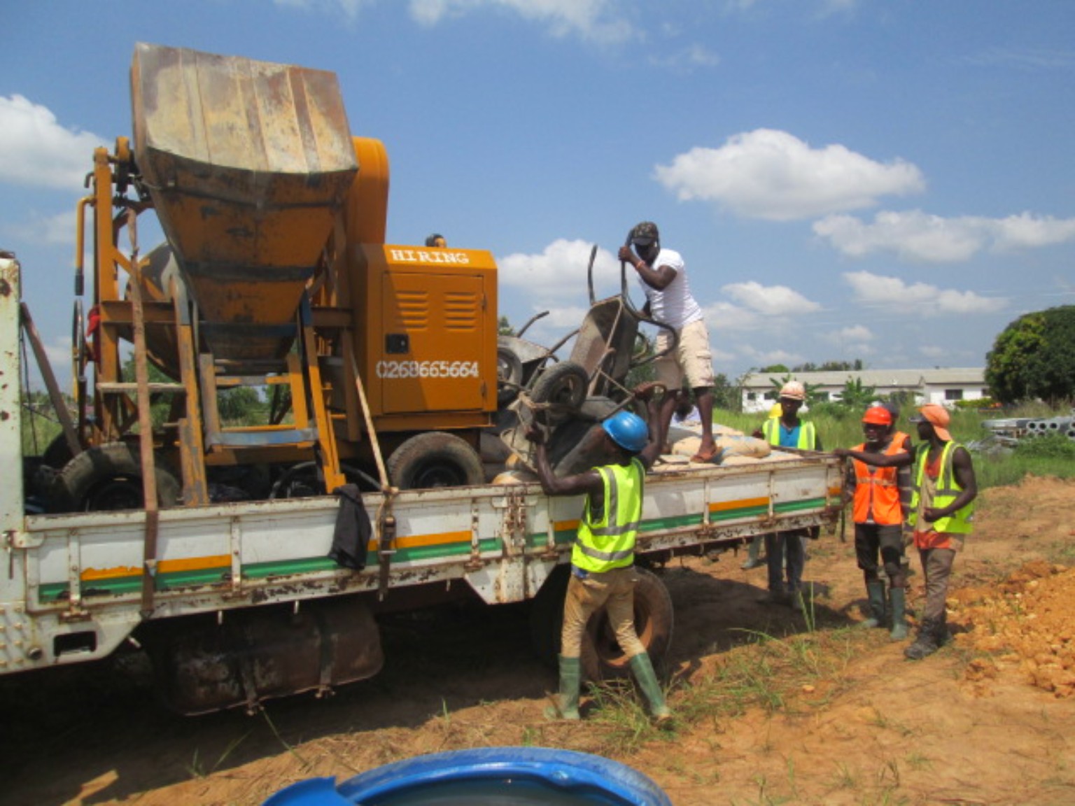 Concrete production and site foundation works