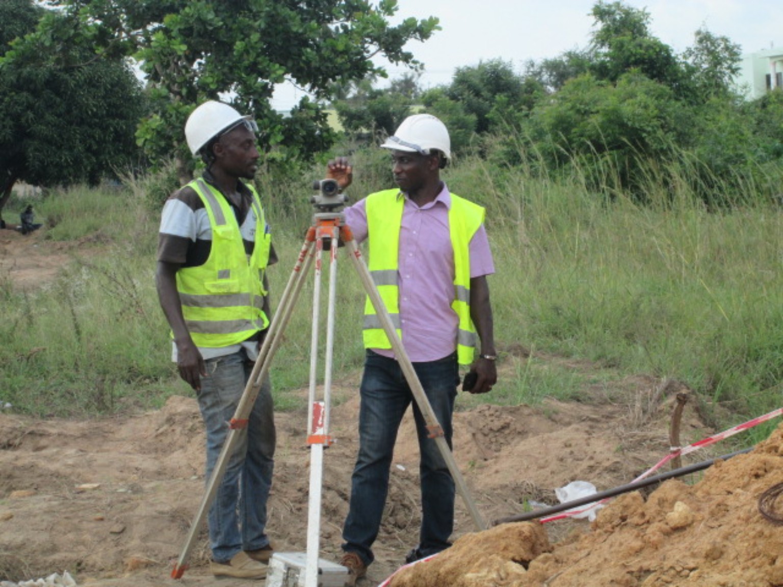 Site surveying and setting out works